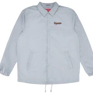 NEW SUPREME GONZ LOGO COACHES JACKET GRAY M